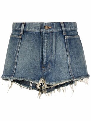 Distressed Denim Shorts-BD