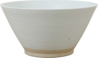 Artissance Round Off-White Porcelain Indoor Outdoor Clara Bowl, Decorative Storage Bowl