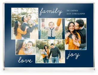 Acrylic Photo Blocks: New Family Sentiment Acrylic Block, 5X7, Blue