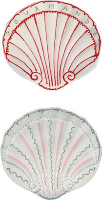 Laetitia Rouget Set-Of-Two, Gourmande Shell Tapas Dishes / Soap Dishes