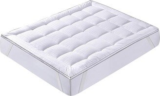 Grid Jacquard Down Alternative Mattress Topper