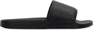 GG Embossed Slip-On Slides