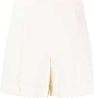 High-Waisted Pressed-Crease Shorts