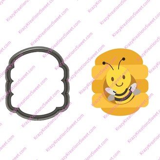 Bee in Hive Cookie Cutter, Summer Cutter