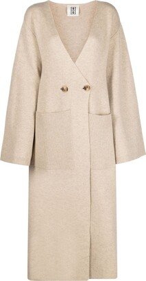 Carlyn stretch-wool cardi-coat