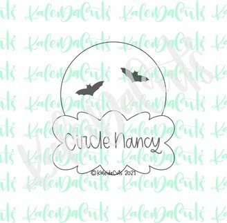 Circle Nancy Plaque Cookie Cutter