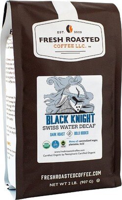 Fresh Roasted Coffee, Black Knight Decaf Blend, Dark Roast Whole Bean - 2lb