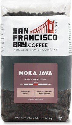 San Francisco Bay Coffee, Moka Java, 2lb (32oz) Whole Bean Coffee