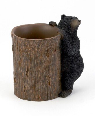 Black Playful Bears Lodge Resin Tumbler