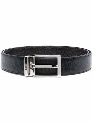 Rectangle Buckle Reversible Belt