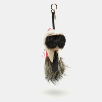 Multicolor Fur and Leather Karlito Bag Charm