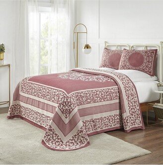 Lyron Boho Mandala Lightweight Woven Jacquard Oversized Cotton Blend Bedspread And Sham Set