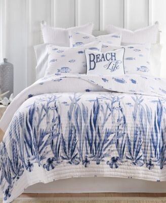 Home Indigo Tide Reversible Quilt Set Collection