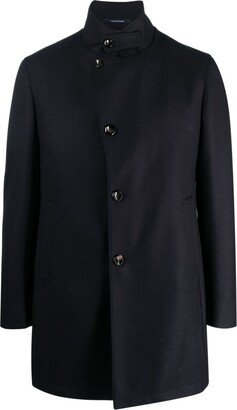 Peaked Virgin-Wool Coat