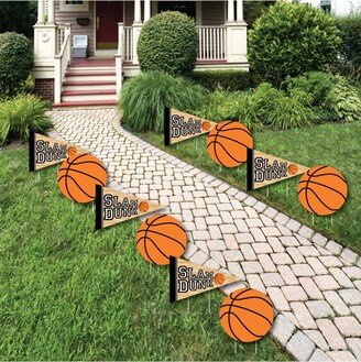 Big Dot Of Happiness Nothin' but Net - Basketball Lawn Decor - Outdoor Party Yard Decor - 10 Pc