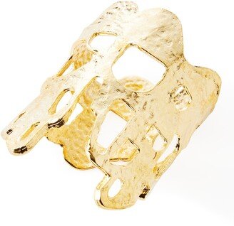 Nomi K 24K Gold-Plated Wall Napkin Rings, Set Of 4