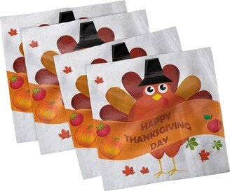 Turkey Set of 4 Napkins, 12