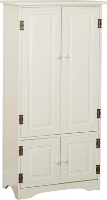 Target Marketing Systems Tall Storage Cabinet with 2 Adjustable Top Shelves and 1 Bottom Shelf