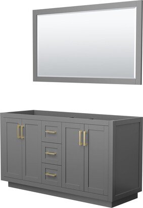 Miranda Bathroom Vanity Cabinet, 58-Inch Mirror