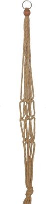 Primitive Planters Macrame Plant Hanger, Jute Tan, 36in