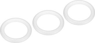 Unique Bargains 5.6 Inch Foam Wreath Forms Round Craft Rings for DIY Art Crafts Pack of 3 - White