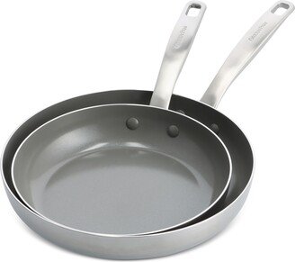 Chatham Stainless Ceramic Nonstick 2-Pc. Frypan Set