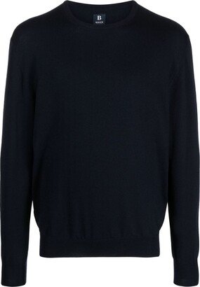 Boggi Milano Crew-Neck Virgin-Wool Jumper