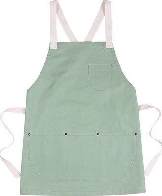 Hostess Kitchen Baking Florist Aprons Gifts, Petite Women's Cross Back Apron With Pockets