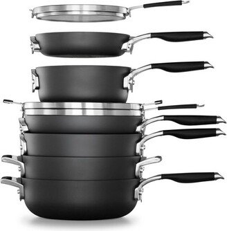 Select by with AquaShield Nonstick 9pc Space-Saving Cookware Set