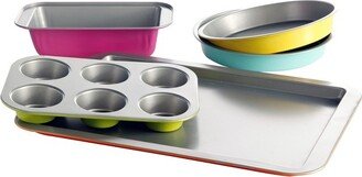 Gibsone Home Color Splash Lyneham 5 pc Carbon Steel Bakeware Set