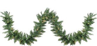 Northlight Pre-Lit Buffalo Fir Artificial Christmas Garland-Warm Led Lights