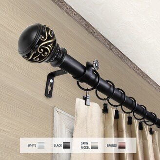 InStyleDesign Leah 1 inch Diameter Adjustable Curtain Rod