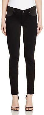 Verdugo Mid Rise Maternity Skinny Jeans in Black Shadow