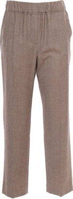 Straight Leg Pleated Trousers-AB