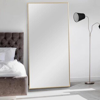 Neutypechic Modern Aluminum Alloy Thin Framed Full Length Floor Mirror