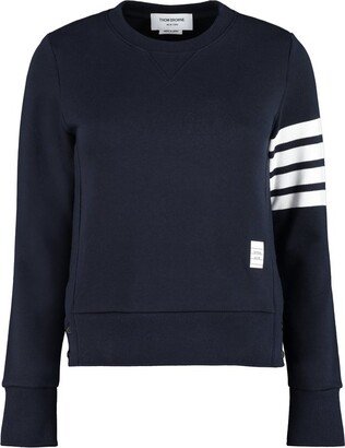 4-Bar Stripe Crewneck Sweatshirt