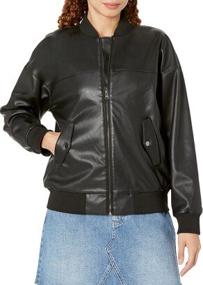 Women's Iman Vegan Leather Bomber