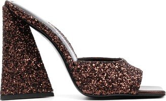 Devon sequin-embellished mules