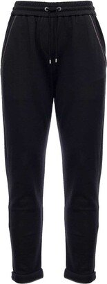 Drawstring Tapered Sweatpants-AF