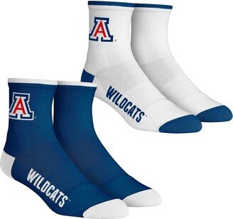 Men's Rock 'Em Socks Arizona Wildcats Core Team 2-Pack Quarter Length Sock Set