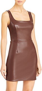 Faux Leather Mini Dress - 100% Exclusive