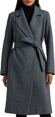 Herringbone Wrap Coat