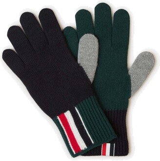 Fun Mix Intarsia-Knitted Gloves