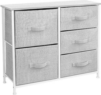 Drawer Dresser Nightstand for Home Bedroom and More White