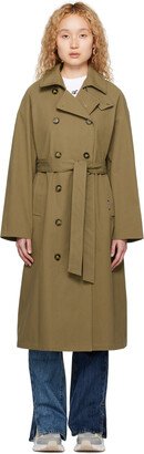 Khaki Globe Summer Trench Coat