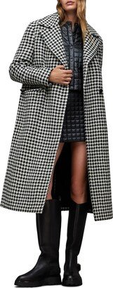 Alexis Star Pattern Longline Wool Coat