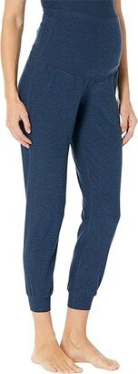 Spacedye Maternity Midi Joggers (Nocturnal Navy) Women's Casual Pants