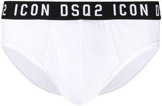 Logo Waistband Stretch Briefs-AF