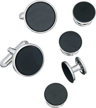 Link Up Circle Cufflinks and Tuxedo Studs-AA