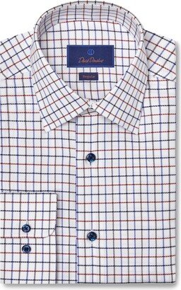 Regular Fit Dobby Check Twill Dress Shirt